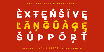 Sladka Font Poster 8