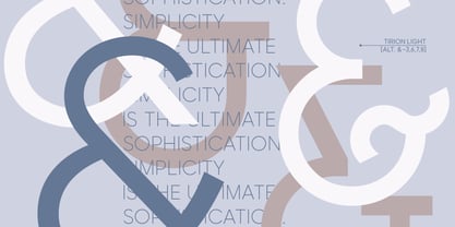 Tirion Font Poster 12