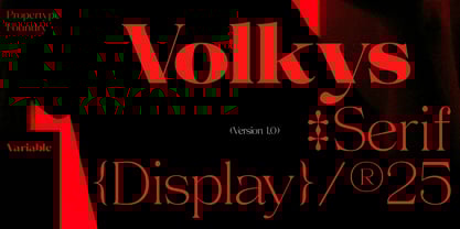 Volkys Serif Font Poster 1