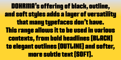 Dohrma Font Poster 2