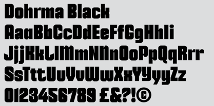 Dohrma Font Poster 4