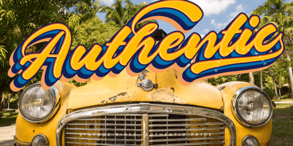 Aesthetic Timeglow Font Poster 4