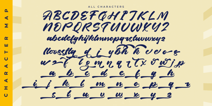 Aesthetic Timeglow Font Poster 8