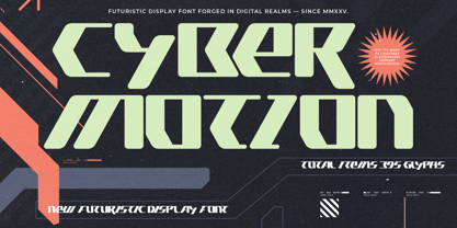 Cyber Motion Font Poster 1