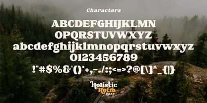 Holistic Retro Font Poster 7