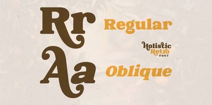 Holistic Retro Font Poster 6