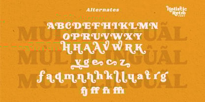 Holistic Retro Font Poster 8