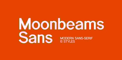 Moonbeams Sans Font Poster 1