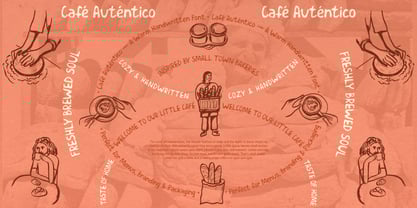 Cafe Autentico Font Poster 3