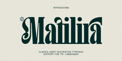 Matilira Font Poster 1