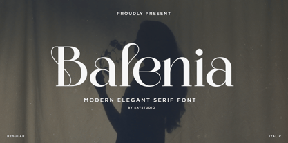 Balenia Font Poster 1