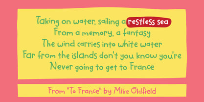 Restless Sea Font Poster 2