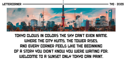 Neotokyo Font Poster 4