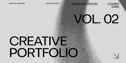 Chairo Sans Regular Font Poster 3