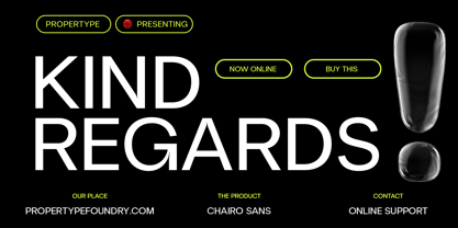 Chairo Sans Regular Font Poster 10