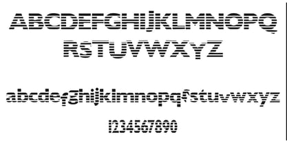 Diagonalalley Font Poster 4