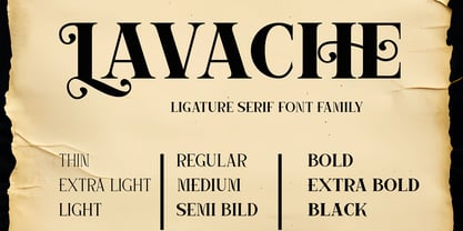 Lavache Font Poster 1
