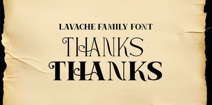 Lavache Font Poster 7