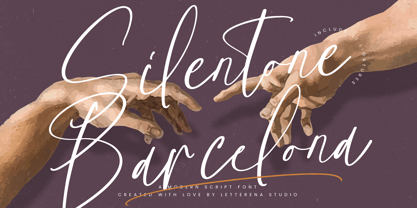 Silentone Barcelona Font Poster 1