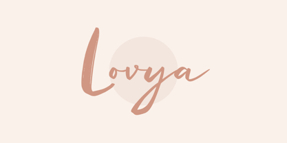 Lovya Font Poster 1