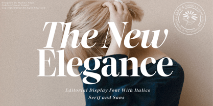 The New Elegance Font Poster 1
