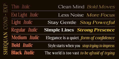 Shequan Soft Font Poster 7