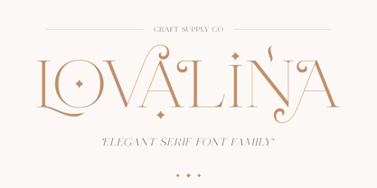 Lovalina Font Poster 1