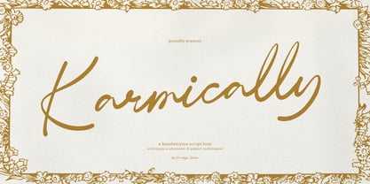 Karmically Font Poster 1