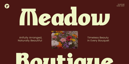 Quadline Font Poster 7