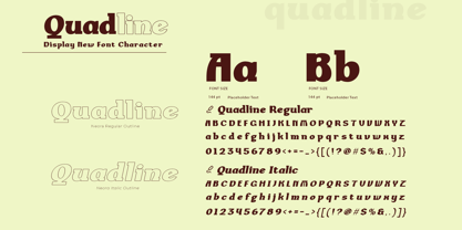 Quadline Font Poster 5