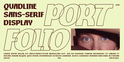 Quadline Font Poster 14