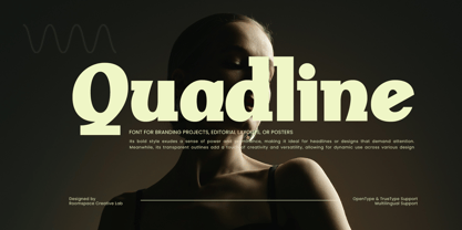 Quadline Font Poster 1