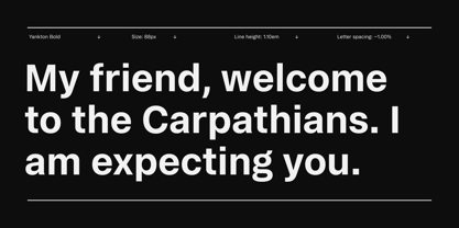 Yankton Font Poster 7