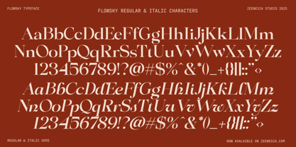 Flowsky Font Poster 15