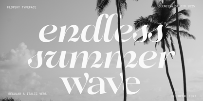 Flowsky Font Poster 12