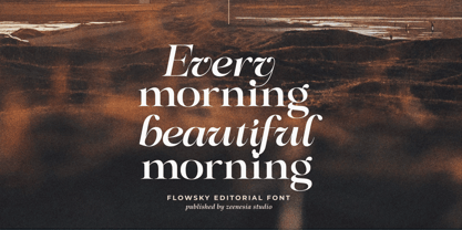 Flowsky Font Poster 6