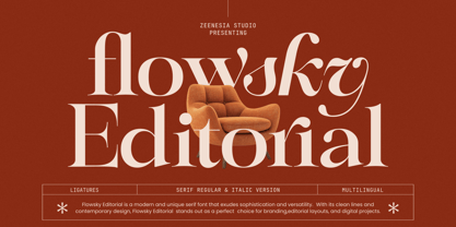 Flowsky Font Poster 1