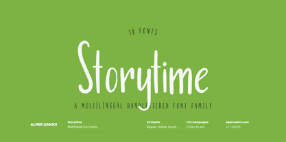Storytime Font Poster 1