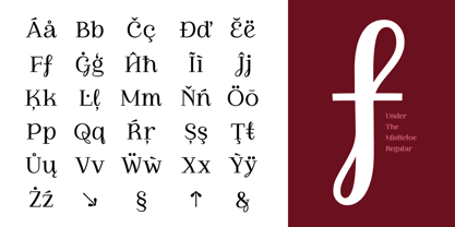 Under The Mistletoe Font Poster 5