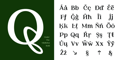 Under The Mistletoe Font Poster 4