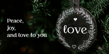 Under The Mistletoe Font Poster 2