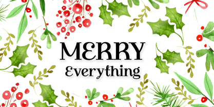 Under The Mistletoe Font Poster 6