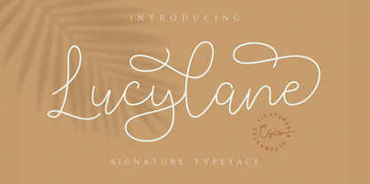Lucylane Font Poster 1