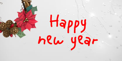 Back to christmas Font Poster 5