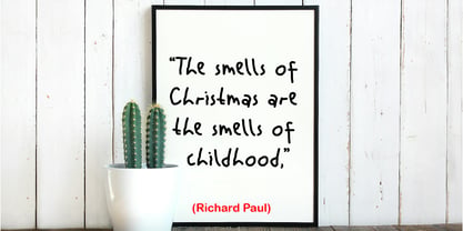 Back to christmas Font Poster 2