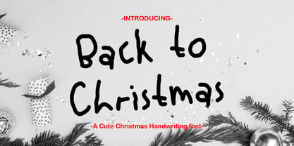 Back to christmas Font Poster 1