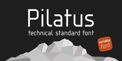 Pilatus Variable Font Poster 1