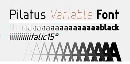 Pilatus Variable Font Poster 2