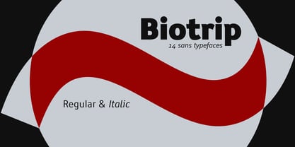 Biotrip Sans Font Poster 1