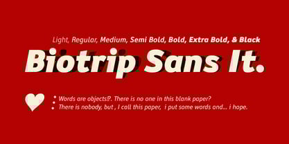 Biotrip Sans Font Poster 3